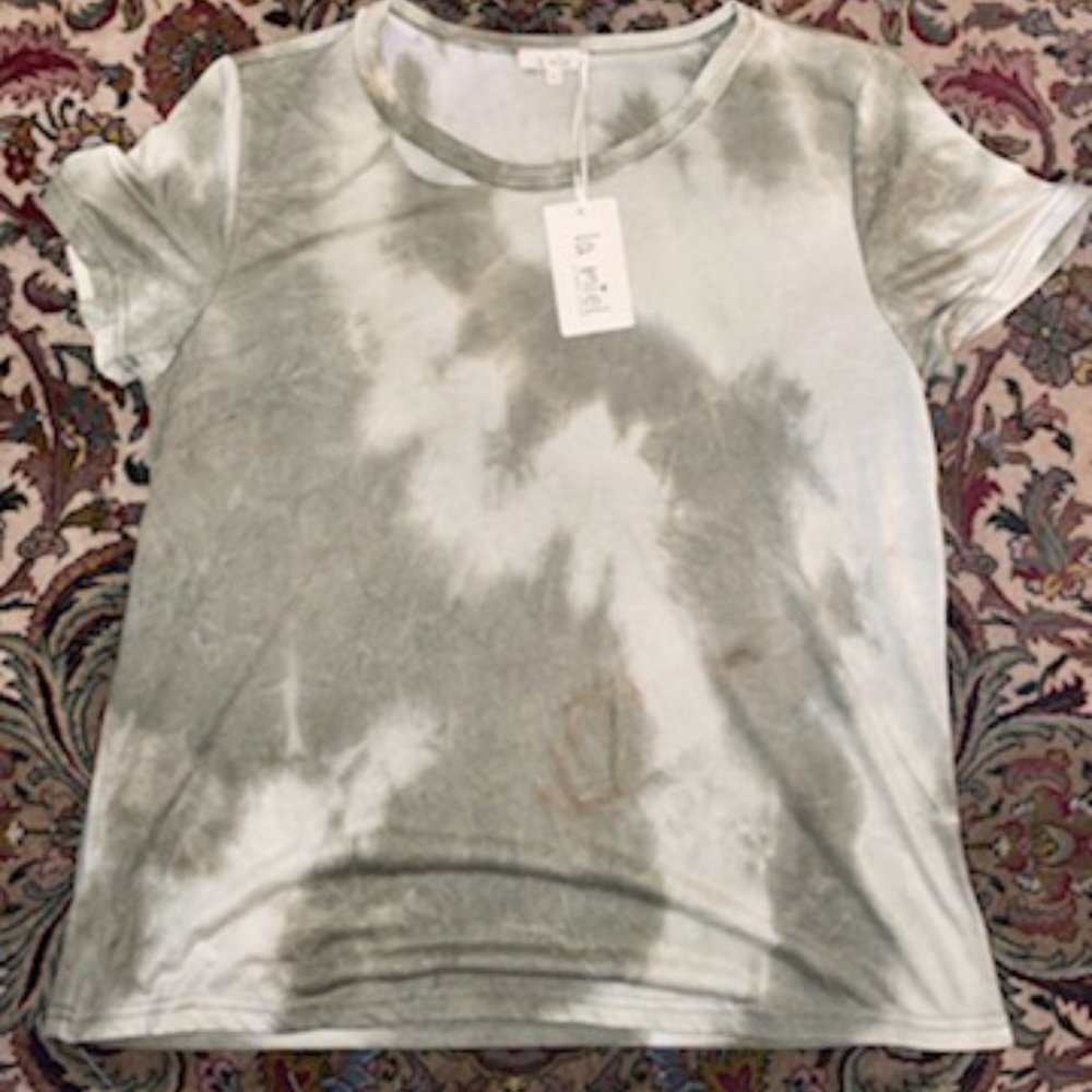 NWT Olive Tie Dye Tee